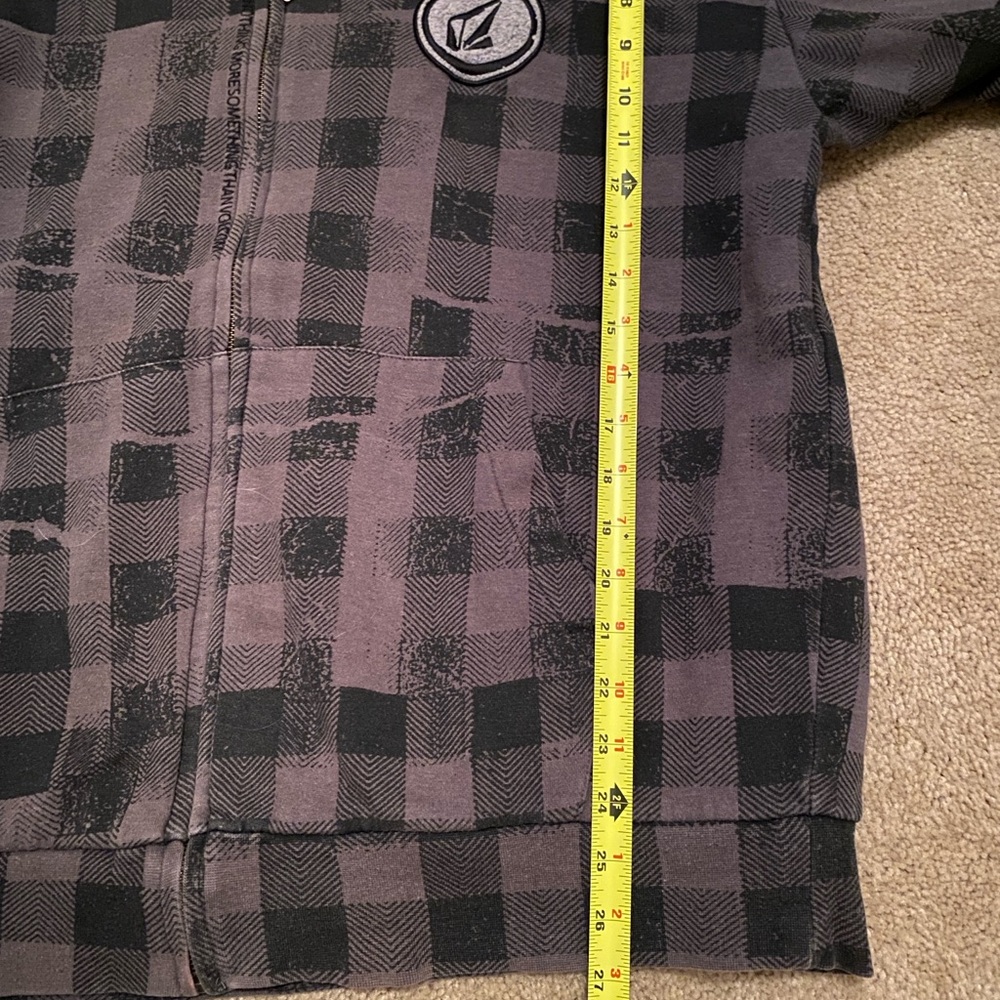 Volcom Black/Brown Jacket with Hood and Zipper XL - Picture 8 of 8
